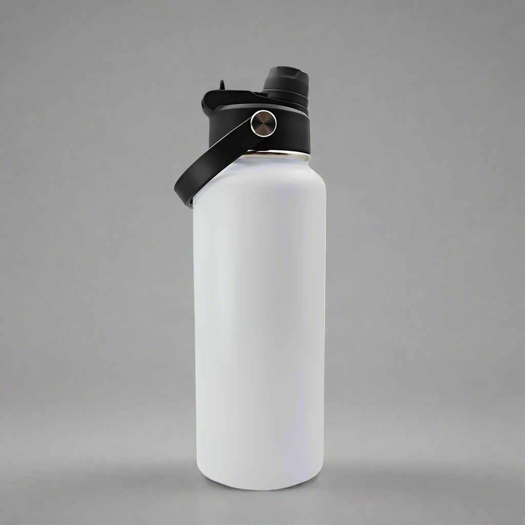 32oz Sports Water Bottle - White