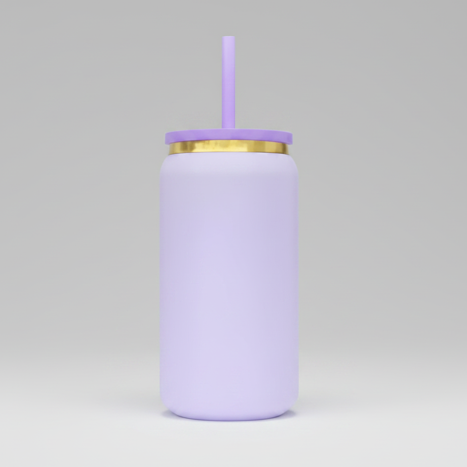 16oz Gold Plated Tumbler - Lavender