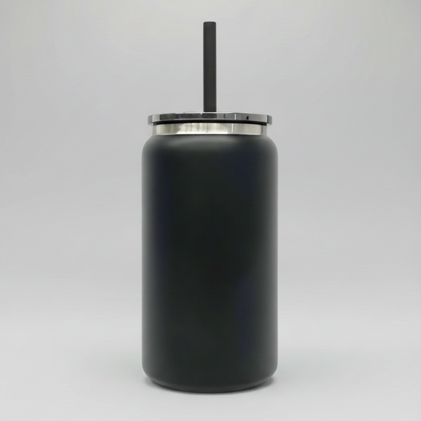 16oz Mirror Black Plated Tumbler - Black