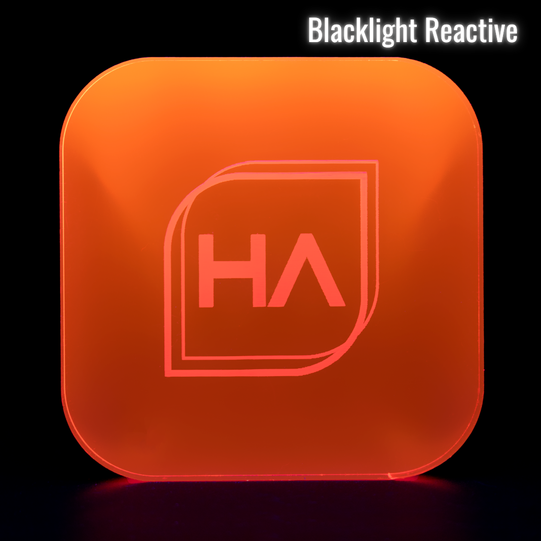 1/4" Fluorescent Red/Pink Cast Acrylic Sheet