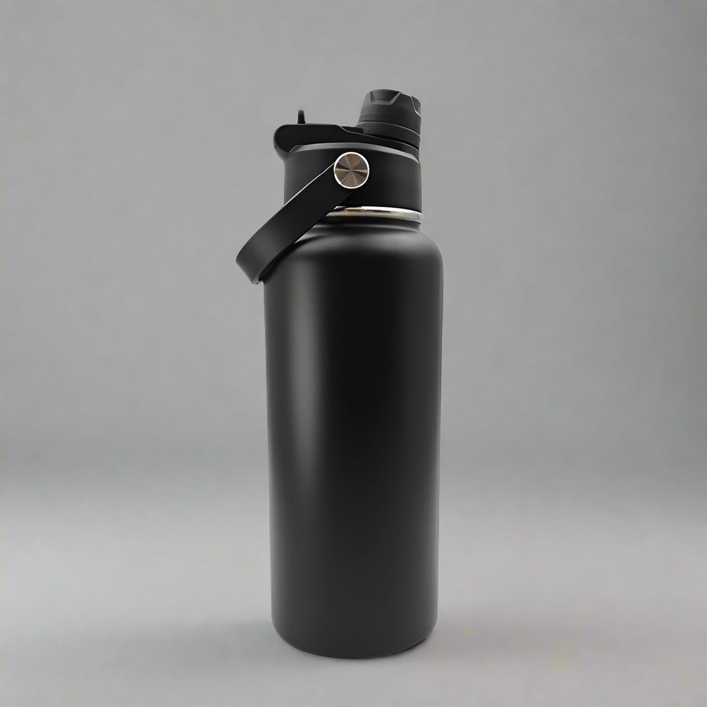 32oz Sports Water Bottle - Black
