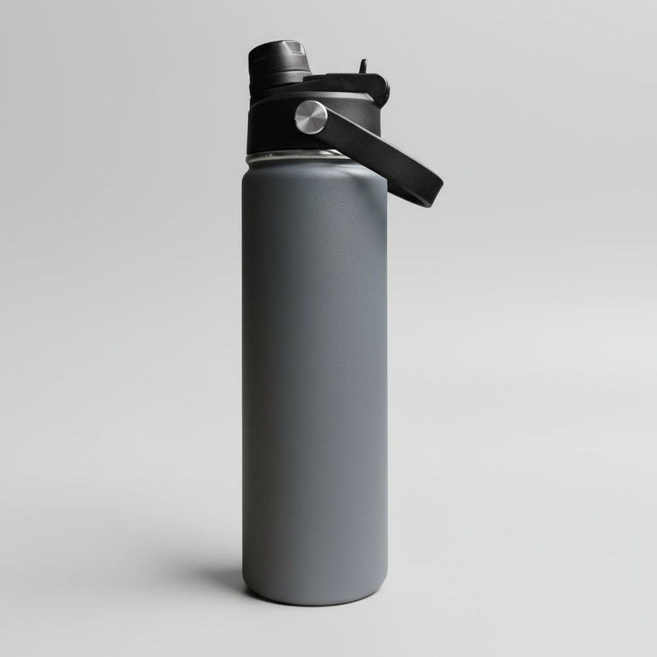 22oz Sports Water Bottle - Gray
