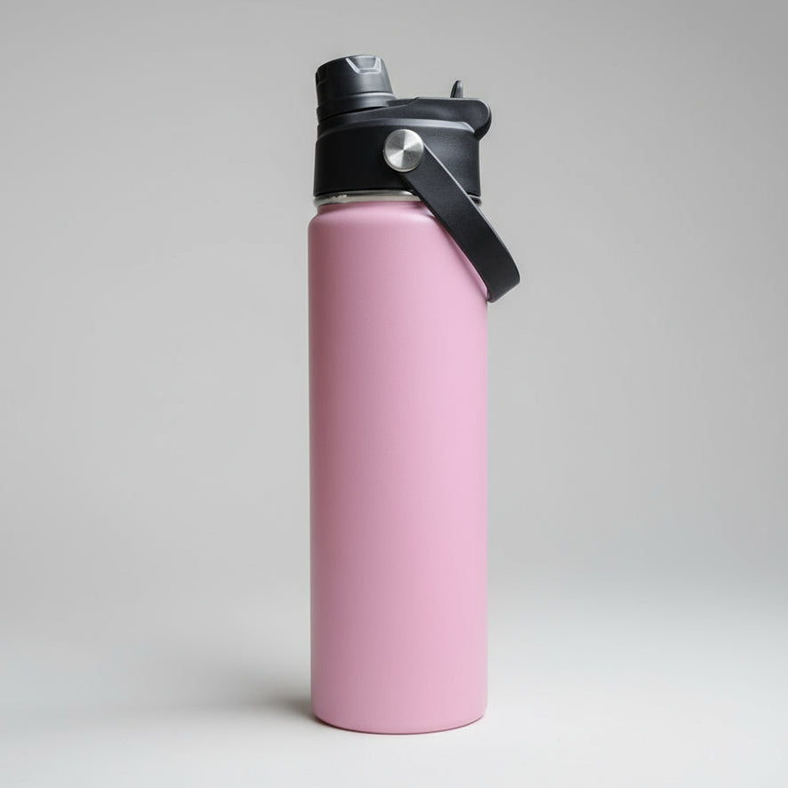 22oz Sports Water Bottle - Pink