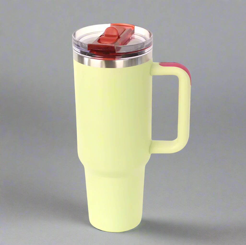 40oz Stainless Steel Tumbler - Light Green (Leakproof)