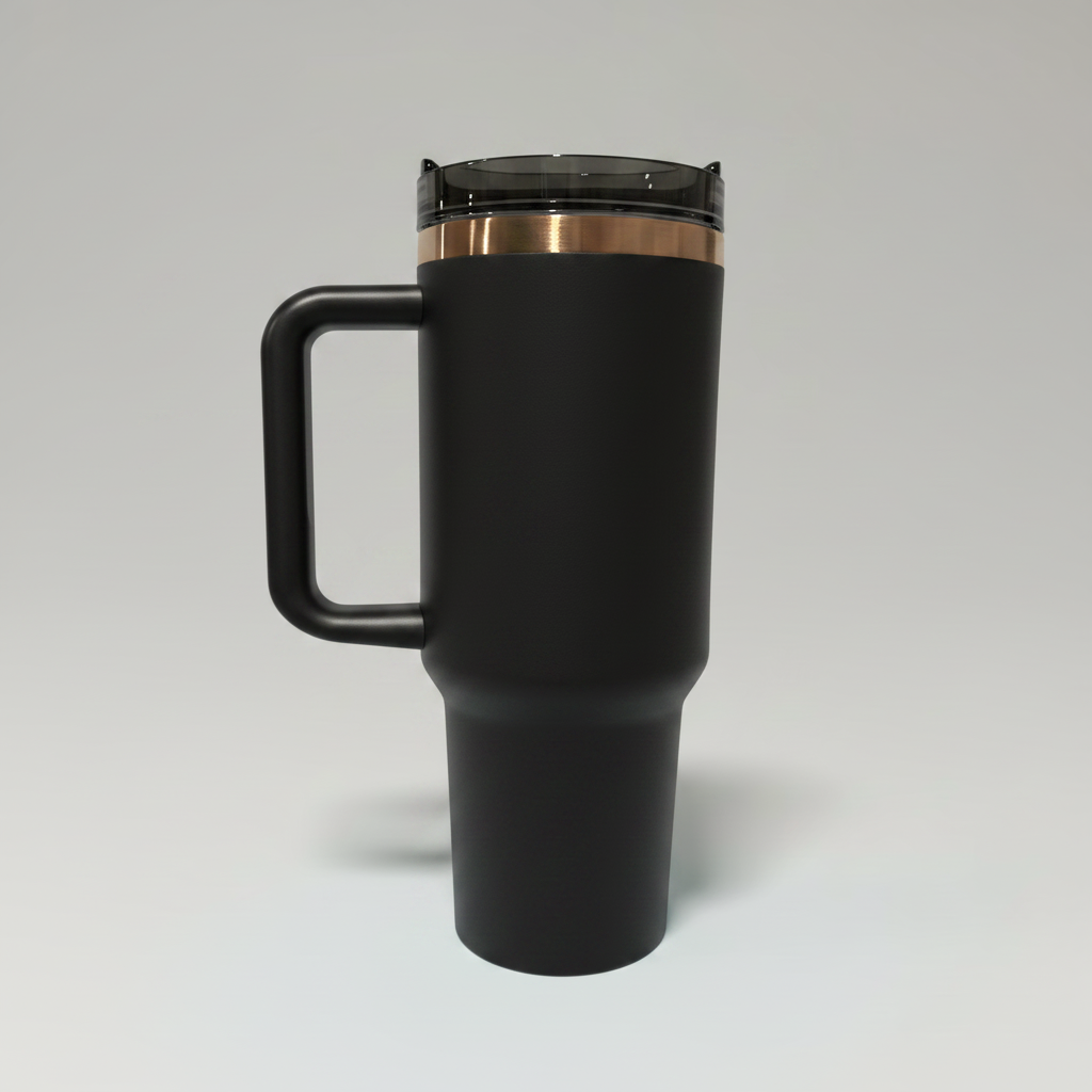 40oz Copper Plated Tumbler - Black