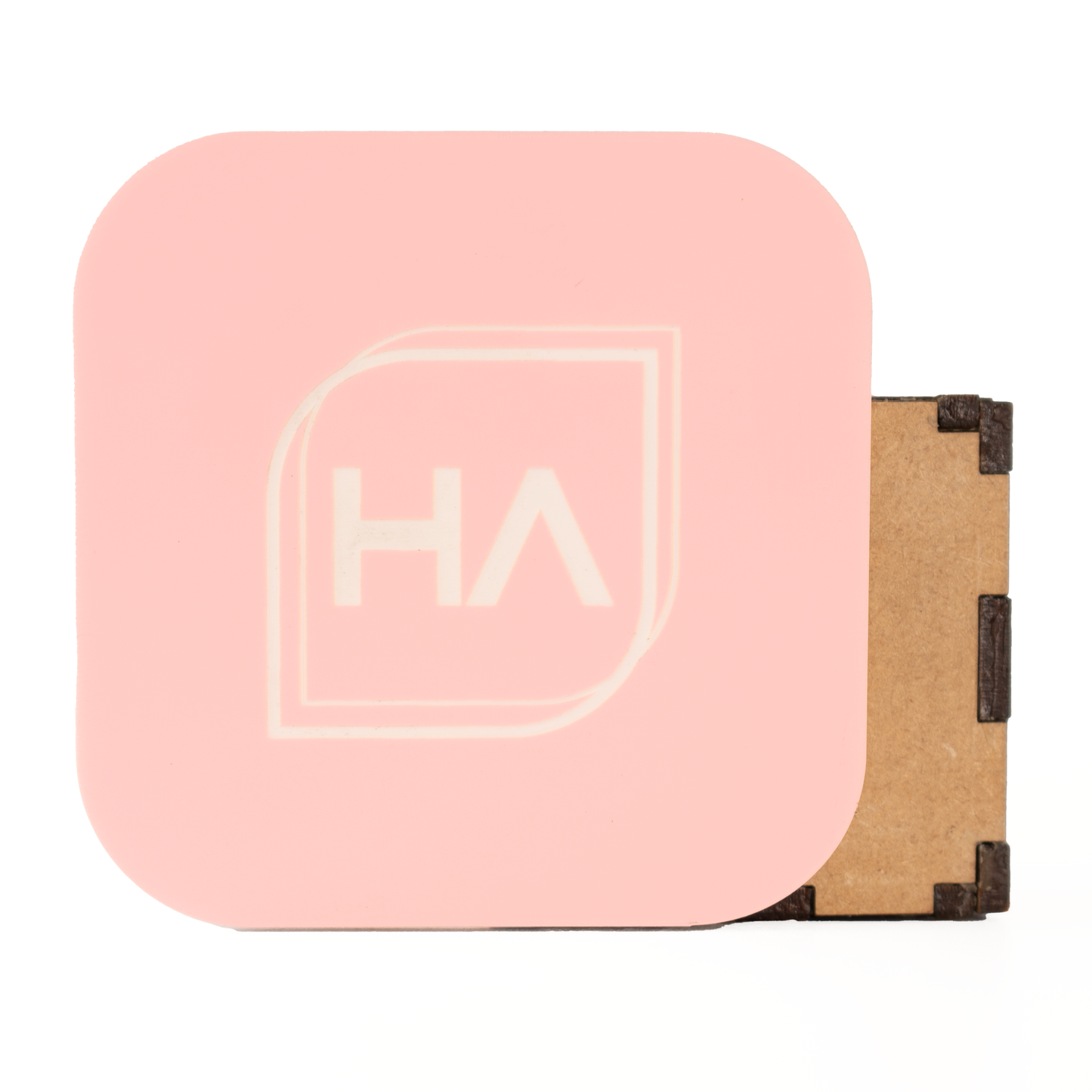 1/8" Two Tone Baby Pink/White Acrylic Sheet