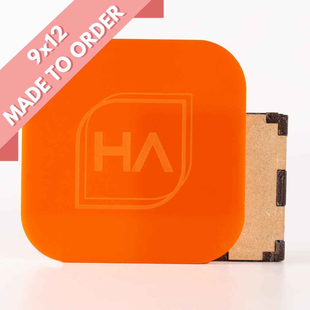 1/8" Orange Cast Acrylic Sheet