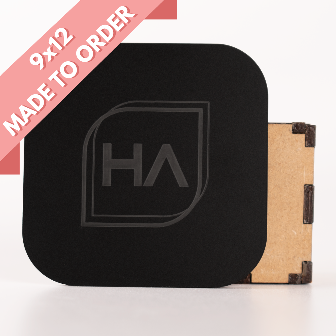 1/8" Black Matte One Side / Shiny One Side Cast Acrylic Sheet