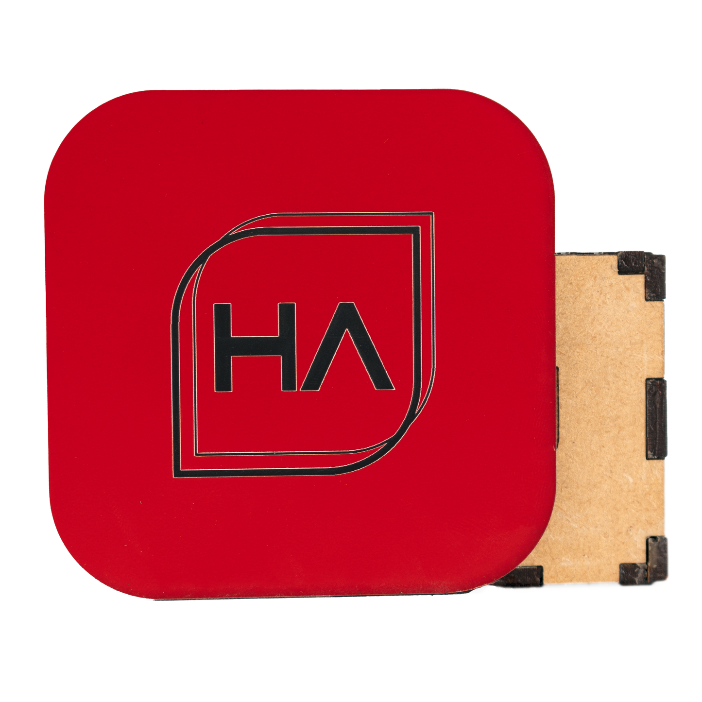 1/8" Two Tone Red/Black Acrylic Sheet