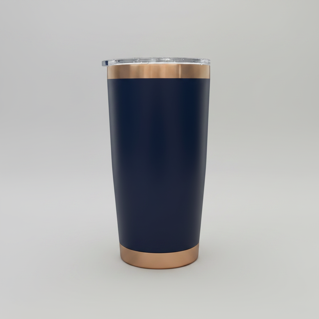 20oz Copper Plated Tumbler - Navy