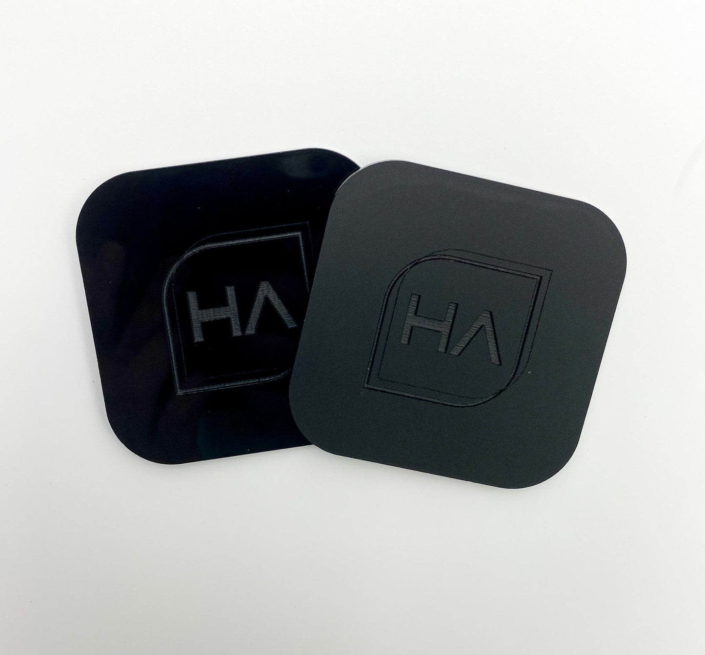 1/8" Black Matte One Side / Shiny One Side Cast Acrylic Sheet