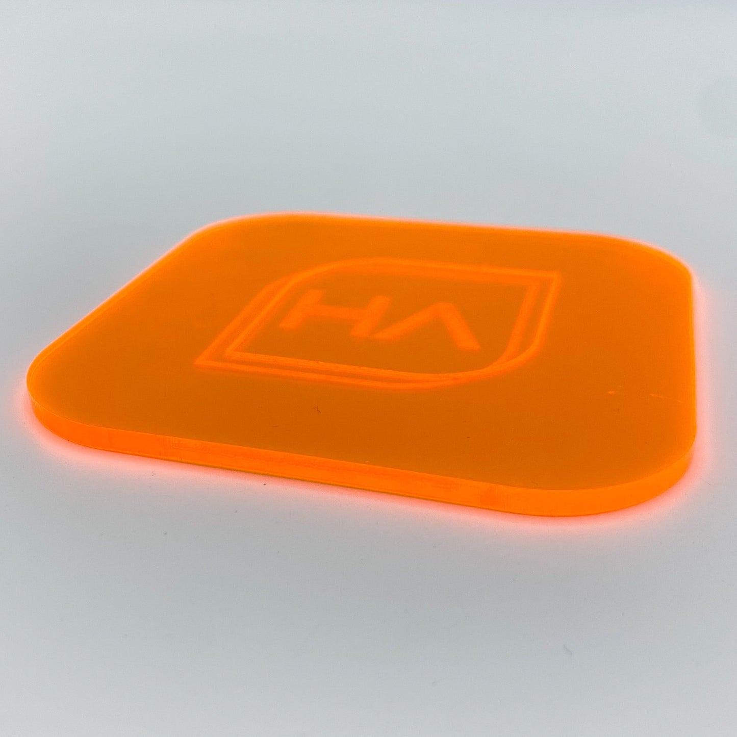 1/8" Fluorescent Orange Cast Acrylic Sheet