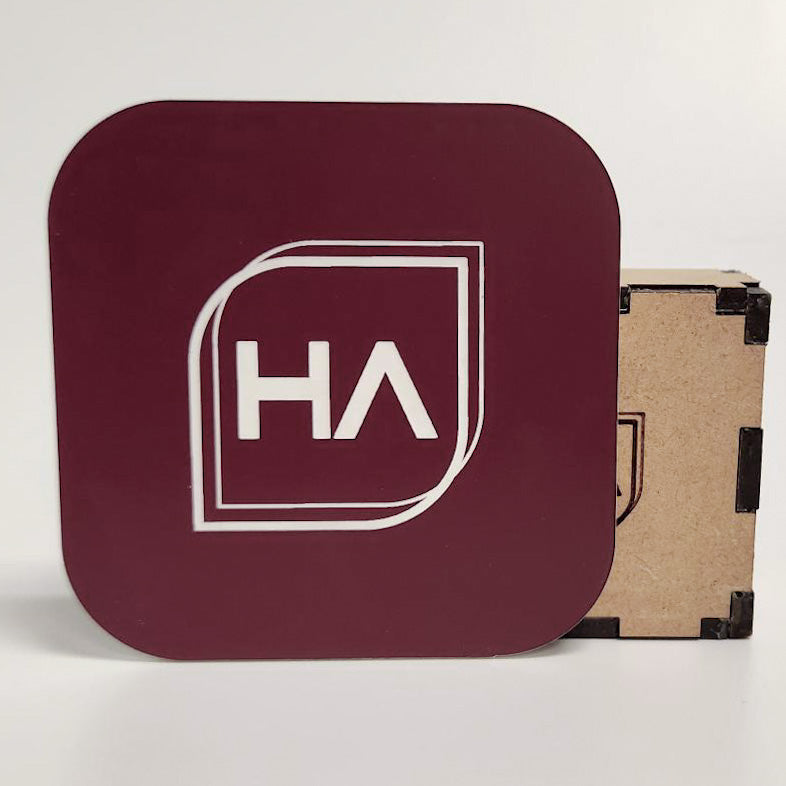 1/8" Two Tone Maroon/White Acrylic Sheet