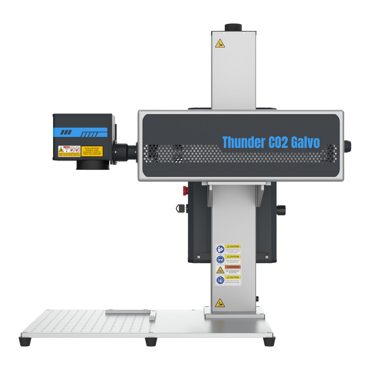 Thunder CO2 Galvo 60W, right side view showing the galvo scan head