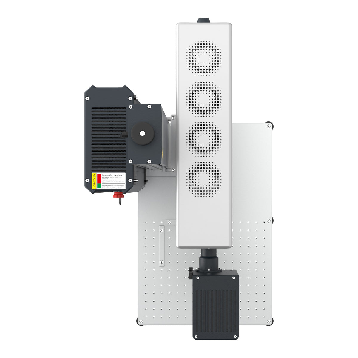 Thunder CO2 Galvo 60W, top view of the fixed-hole aluminum worktable