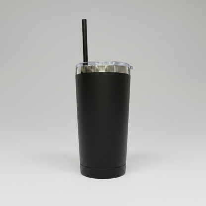 20oz Mirror Black Plated Tumbler - Black
