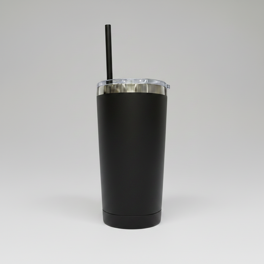 20oz Mirror Black Plated Tumbler - Black