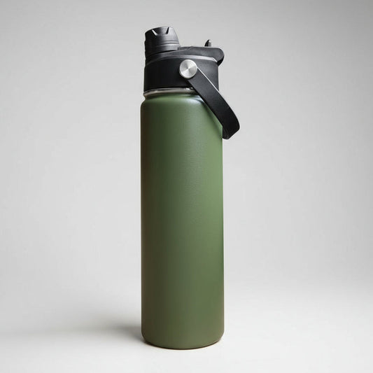 22oz Sports Water Bottle - Army Green