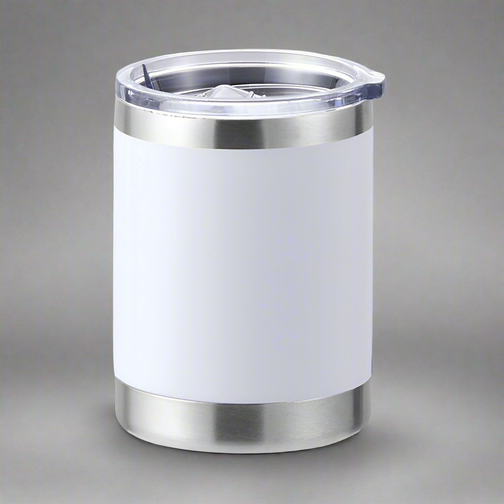 10oz Lowball Tumbler - White