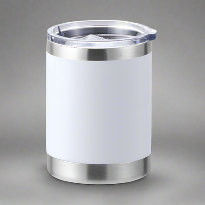 10oz Lowball Tumbler - White