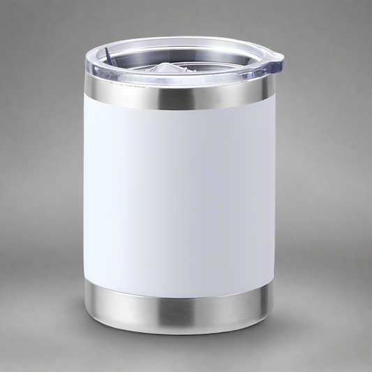 10oz Lowball Tumbler - White