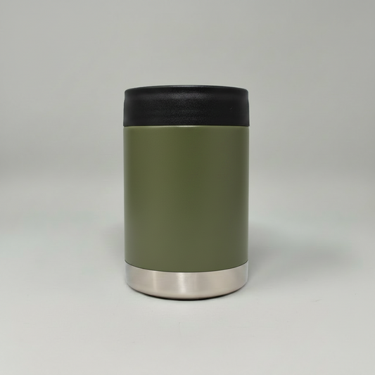 12oz Can Cooler - Army Green