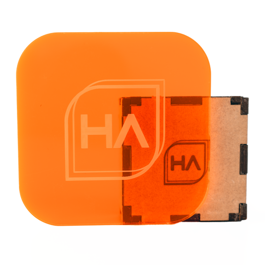 1/4" Fluorescent Orange Cast Acrylic Sheet