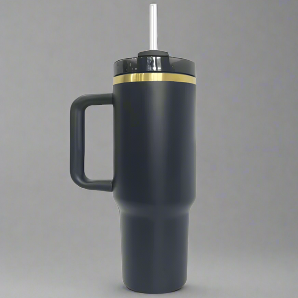 40oz Gold Plated Tumbler - Black – Thunder Laser USA