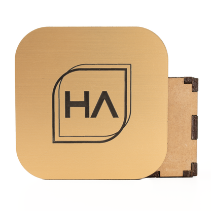 1/8" Two Tone Gold/Black Acrylic Sheet