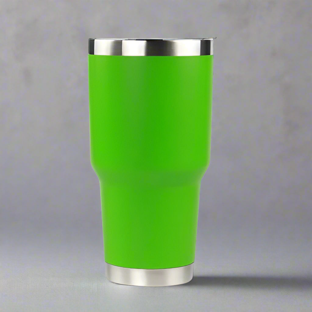 30oz Stainless Tumbler w/ Magnet Sliding Lid - Fruit Green