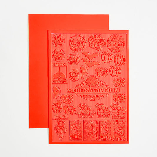 Rich Red Arts and Crafts Odorless Laser Rubber