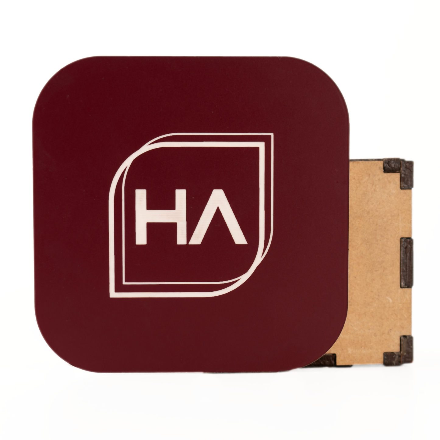 1/8" Two Tone Maroon/White Acrylic Sheet