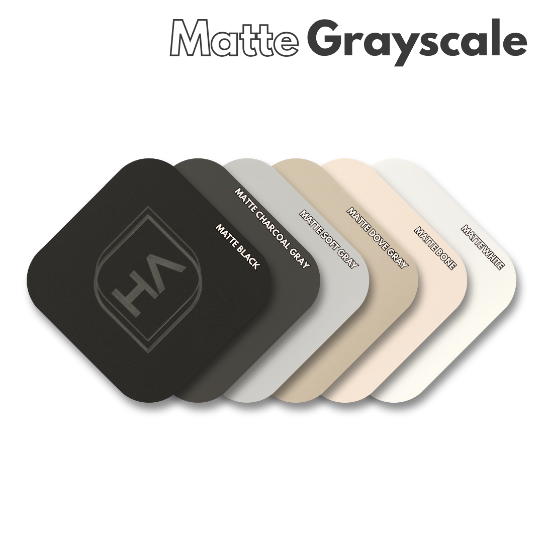1/8" Black Matte One Side / Shiny One Side Cast Acrylic Sheet