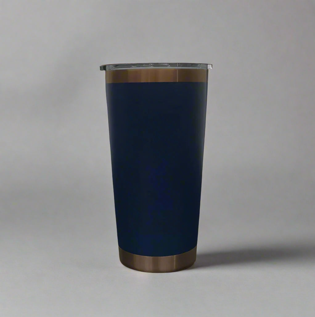 20oz Copper Plated Tumbler - Navy