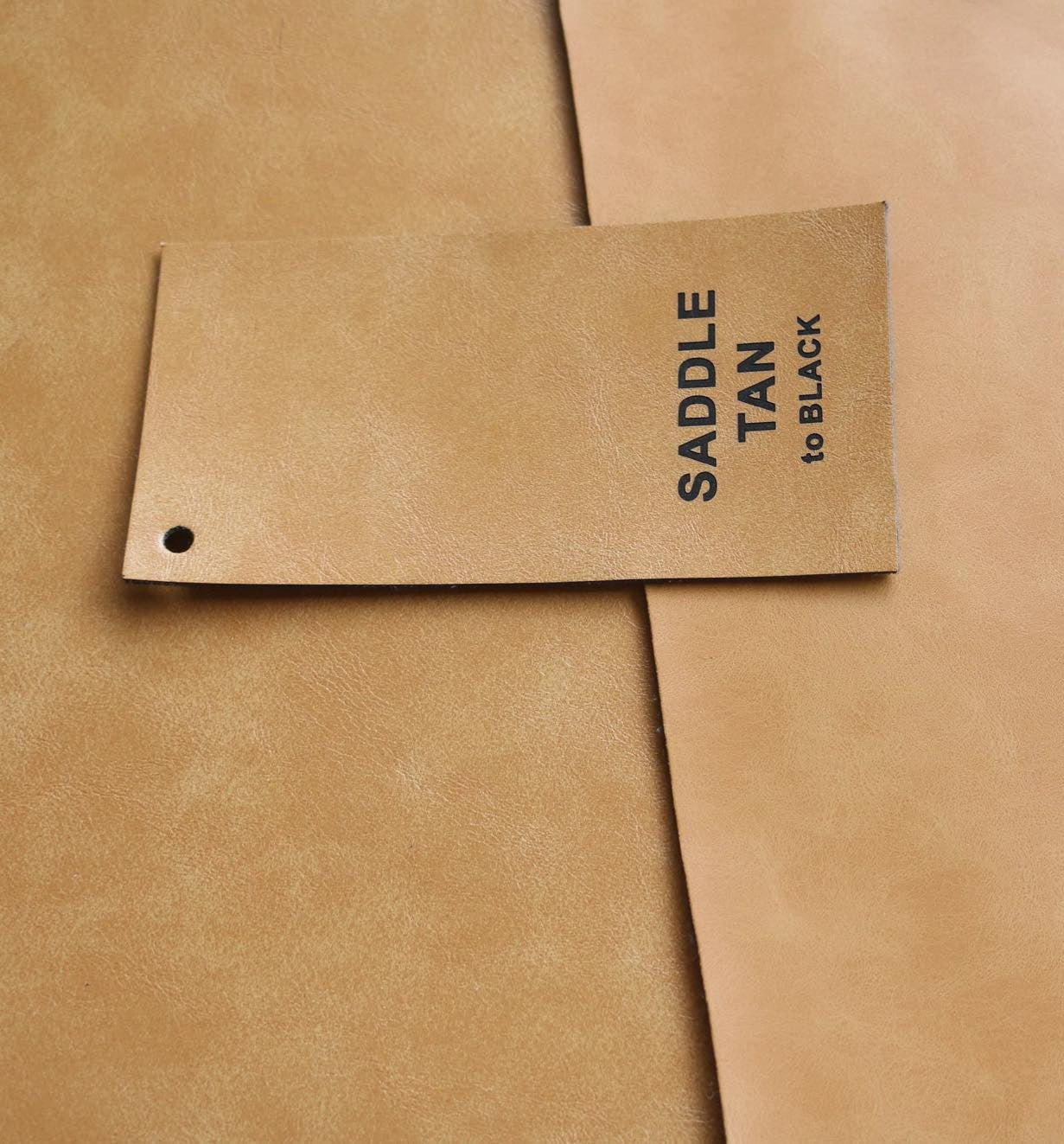 Heritage Collection: Saddle Tan / Black Durra-Bull Premium Leatherette® Sheets (12x24)