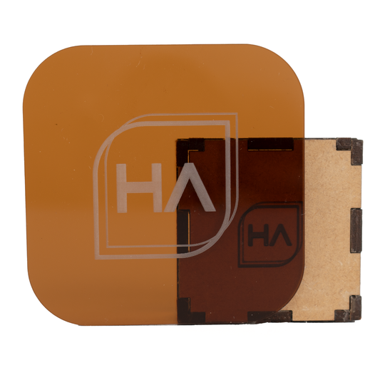 1/8" Translucent Dark Amber Cast Acrylic Sheet