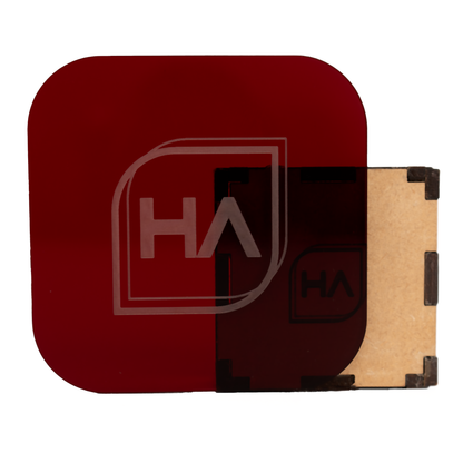 1/8" Translucent Ruby Red Cast Acrylic Sheet