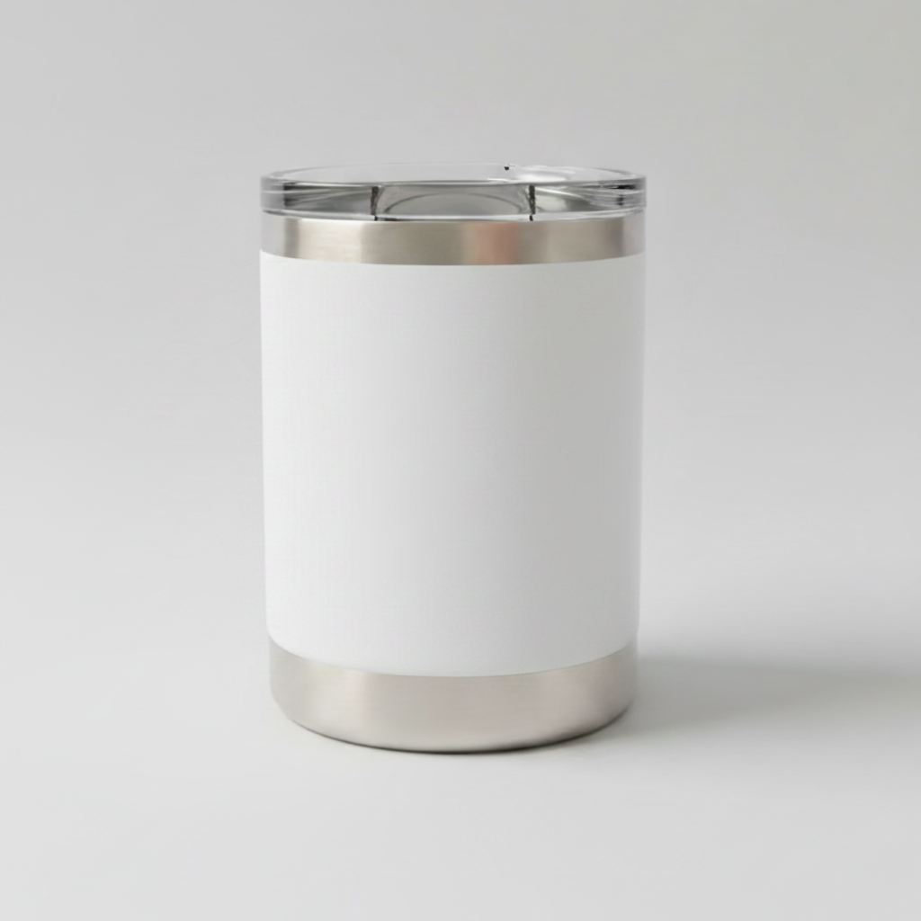 10oz Lowball Tumbler - White