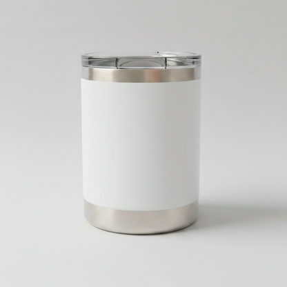 10oz Lowball Tumbler - White