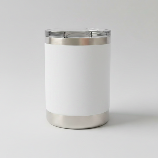 10oz Lowball Tumbler - White