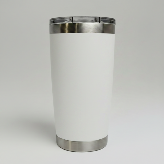 20oz Stainless Tumbler - White