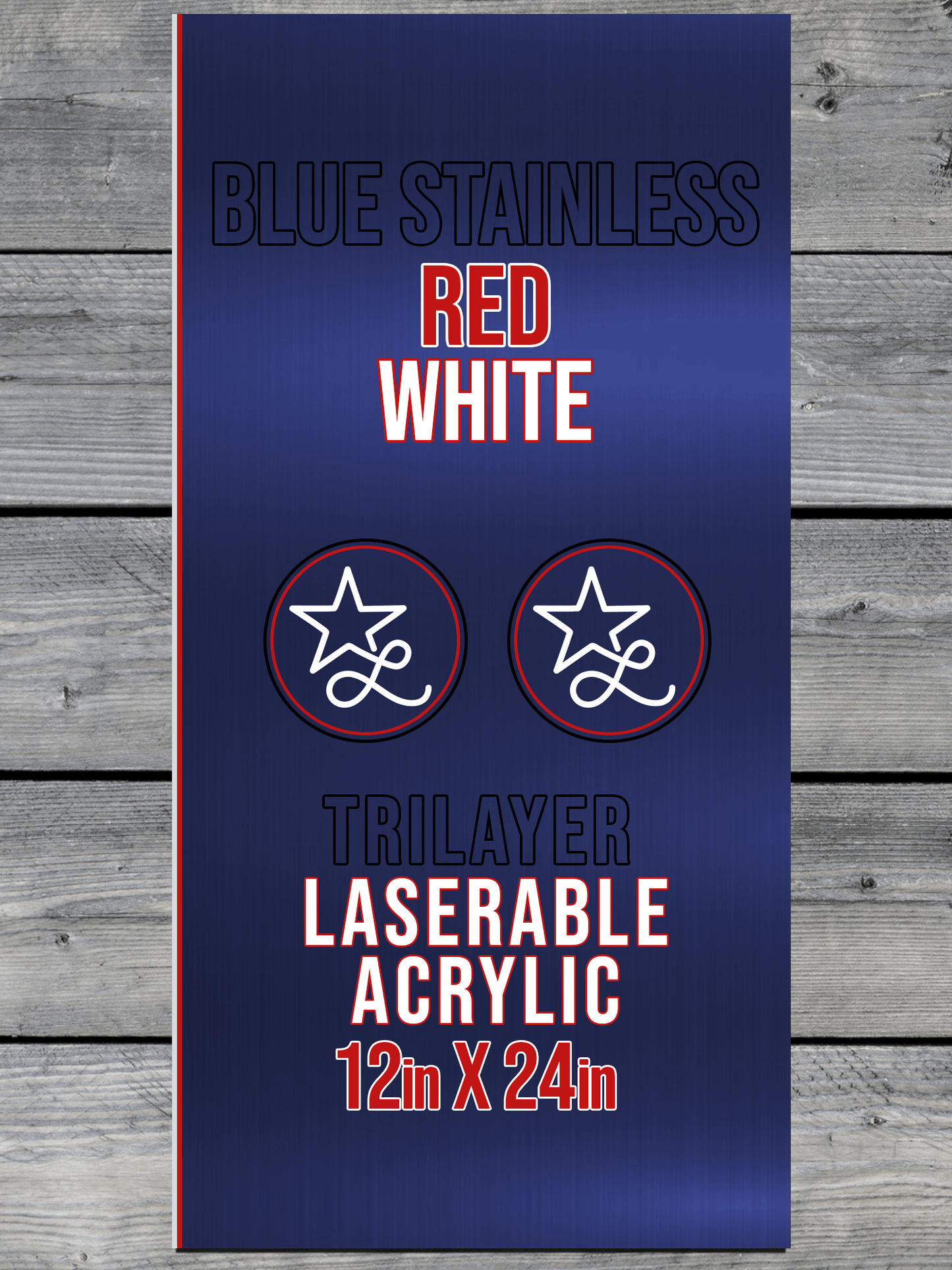 Pre-Cut 2"x3" Rectangle Acrylic Patches