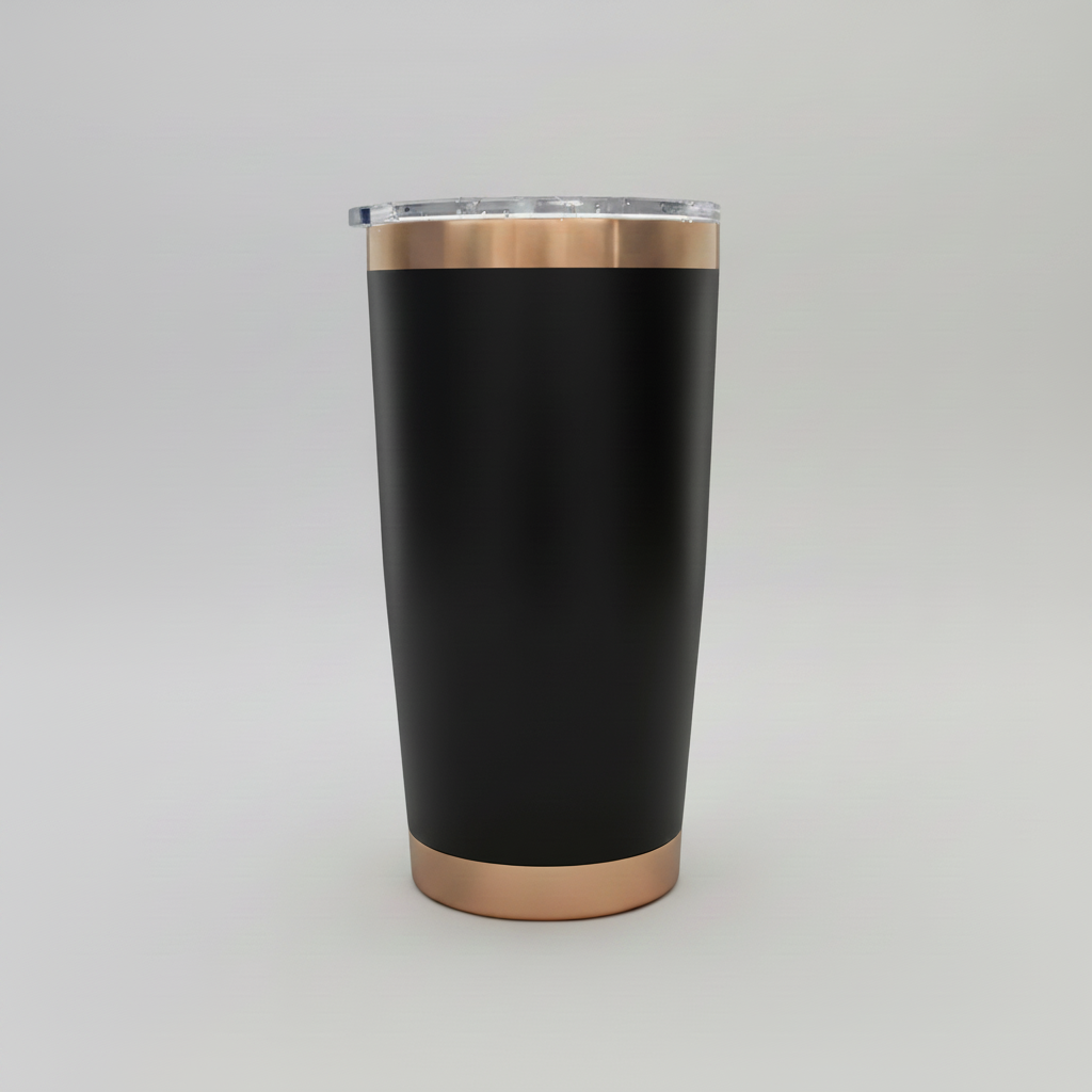 20oz Copper Plated Tumbler - Black