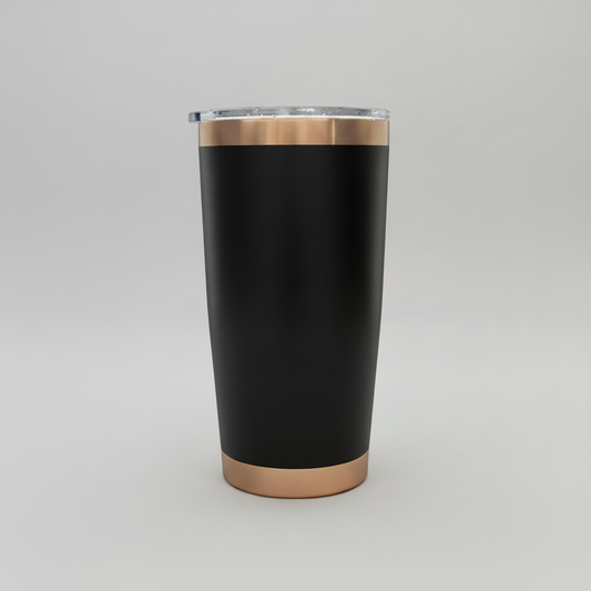 20oz Copper Plated Tumbler - Black