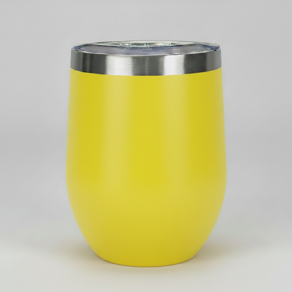 12oz Wine Tumbler - Yellow