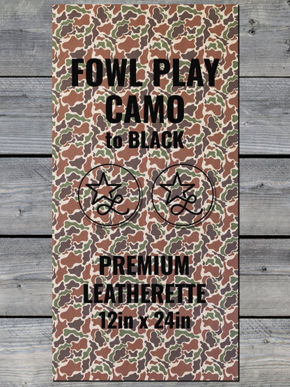 Fowl Play Camo Durra-Bull Premium Leatherette™ Sheets