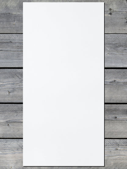 Glossy White / Black Durra-Bull Premium Leatherette® Sheets (12x24)