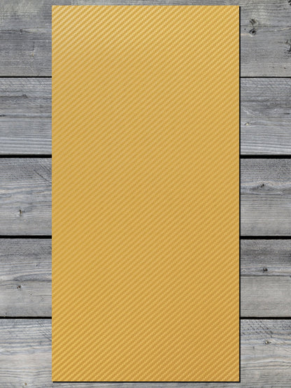 Gold Carbon Fiber / Black Durra-Bull Premium Leatherette® Sheets