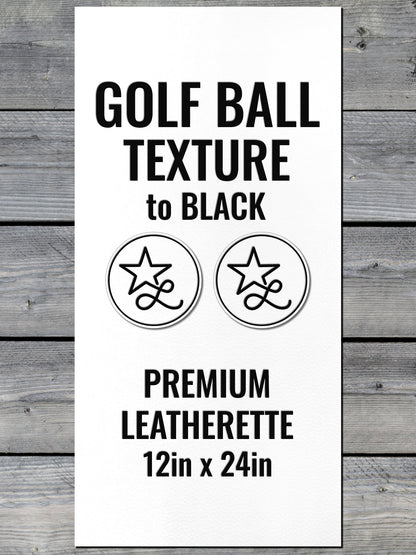 Golf Ball Texture / Black Durra-Bull Premium Leatherette™ Sheets (12x24)