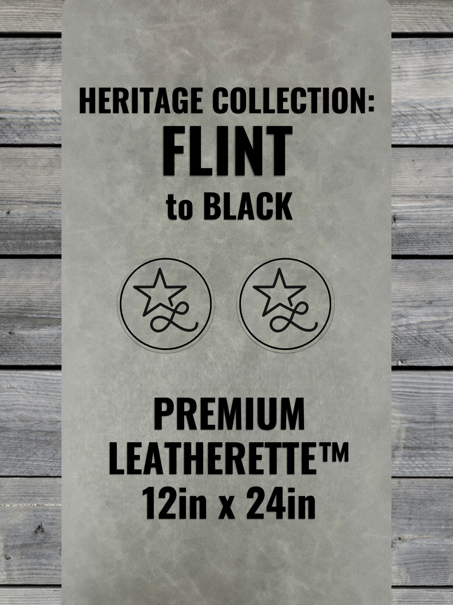 Heritage Collection: Flint Durra-Bull Premium Leatherette™ Sheets (12x24)